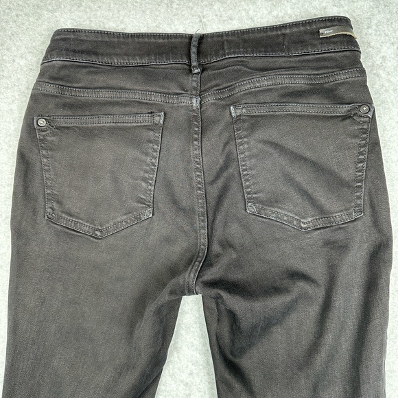 Anthropologie Pilcro And The Letterpress Jeans Sz 28 Mid Rise Black Denim Skinny - Picture 11 of 13